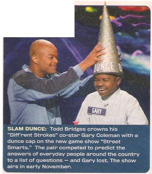 Coleman, Gary / Slam Dunce | Magazine Photo with Caption | 2002 | with Todd Bridges