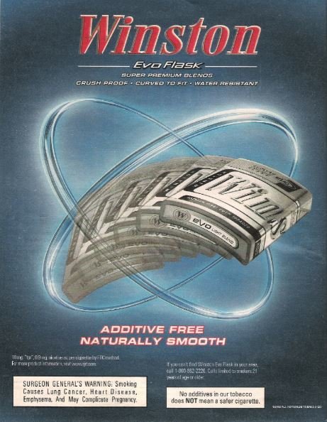 Winston (Cigarettes) / Evo Flask | Magazine Ad (Full Page) | 2002