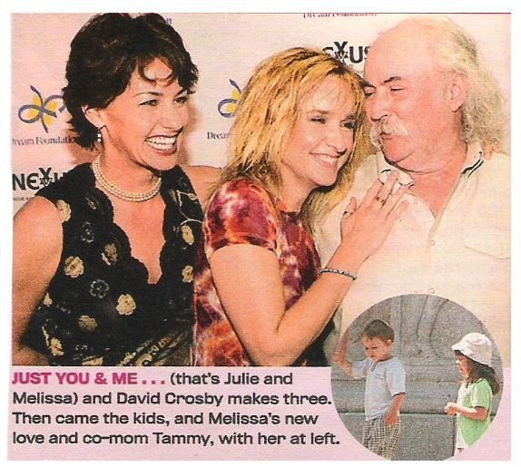 Etheridge, Melissa / Just You + Me | 2 Magazine Photos with Caption | 2002 | with David Crosby