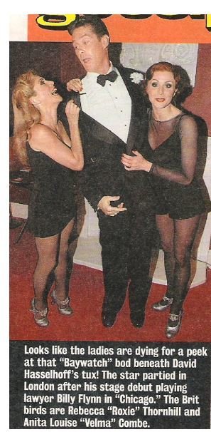 Hasselhoff, David / Stage Debut as Lawyer Billy Flynn | Magazine Photo with Caption | August 2004