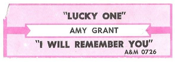 Grant, Amy / Lucky One | A+M 0726 | Jukebox Title Strip | 1994