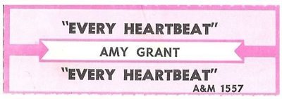 Grant, Amy / Every Heartbeat | A+M 1557 | Jukebox Title Strip | June 1991