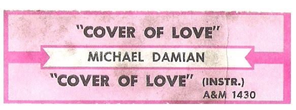 Damian, Michael / Cover of Love | A+M 1430 | Jukebox Title Strip | June 1989