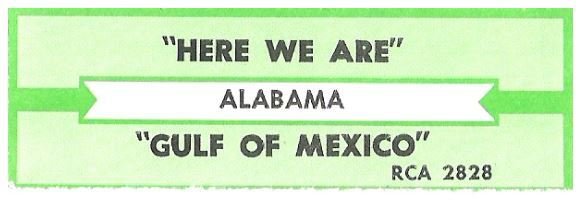 Alabama / Here We Are | RCA 2828 | Jukebox Title Strip | May 1991