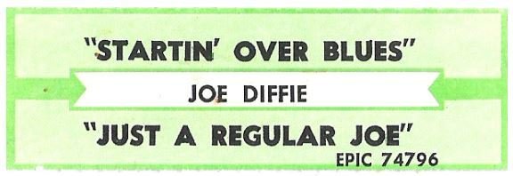 Diffie, Joe / Startin' Over Blues | Epic 74796 | Jukebox Title Strip | January 1993