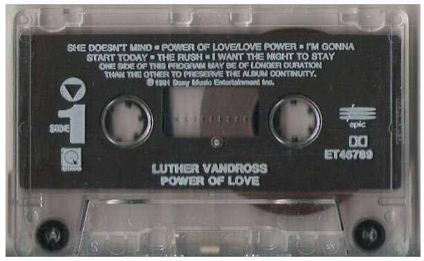 Vandross, Luther / Power of Love | Epic ET-46789 | Cassette | April 1991