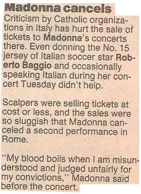 Madonna / Madonna Cancels (1990)
