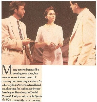 Madonna / On Broadway - Speed the Plow | Magazine Article with Photo | May 1988