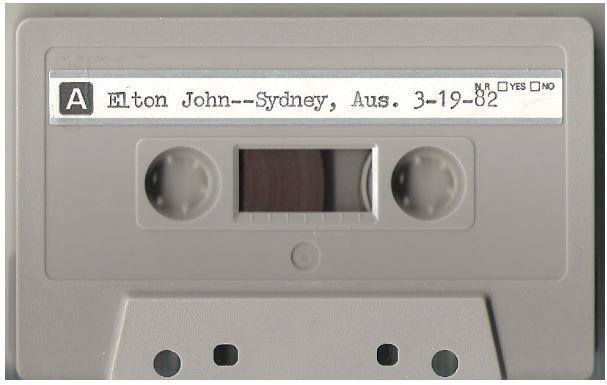 John, Elton / Sydney, Australia | Live + Rare Cassette | March 19, 1982 | Part 1
