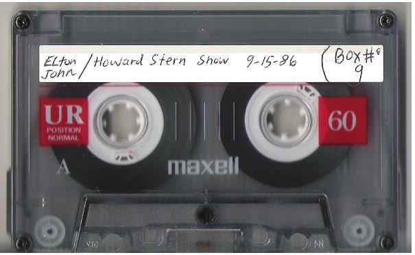 John, Elton / Howard Stern Radio Show | Live + Rare Cassette | September 15, 1986