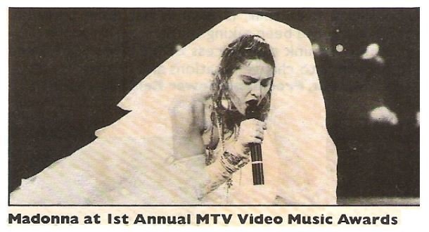 Madonna / At 1st Annual MTV Video Music Awards | Magazine Photo with Caption | September 1984