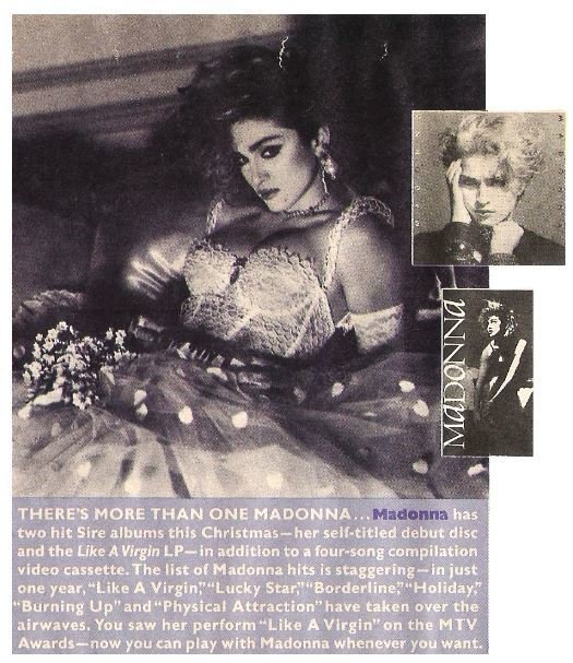 Madonna / There's More Than One Madonna | Magazine Ad | December 1984