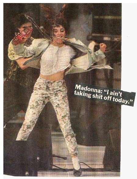 Madonna / Live-Aid, Philadelphia | Magazine Photo with Caption | July 13, 1985