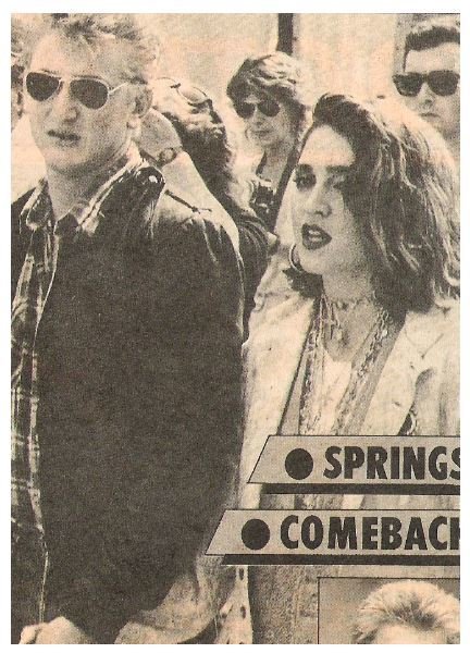 Madonna / At Live-Aid, with Sean Penn, Madonna On Right | Magazine Photo | July 13, 1985