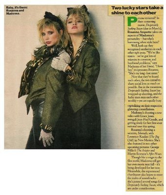 Madonna / Two Lucky Stars Take a Shine to Each Other (1985) | with Rosanna Arquette