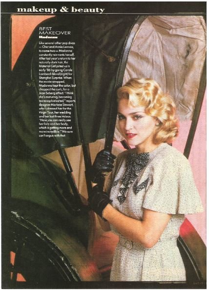 Madonna / Shanghai Surprise - Best Makeover | Magazine Article with Photo | 1986