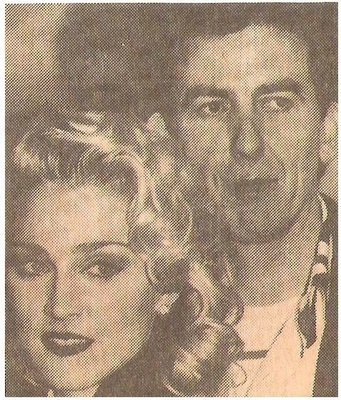 Madonna / With George Harrison - George On Right | Magazine Photo | 1986