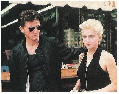 Madonna / Wearing Black Sleeveless Top | Magazine Photo | 1986 | with Sean Penn
