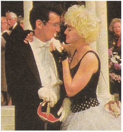 Madonna / Who&#39;s That Girl - White Skirt, Black Top | Magazine Photo | 1987 | with Griffin Dunne