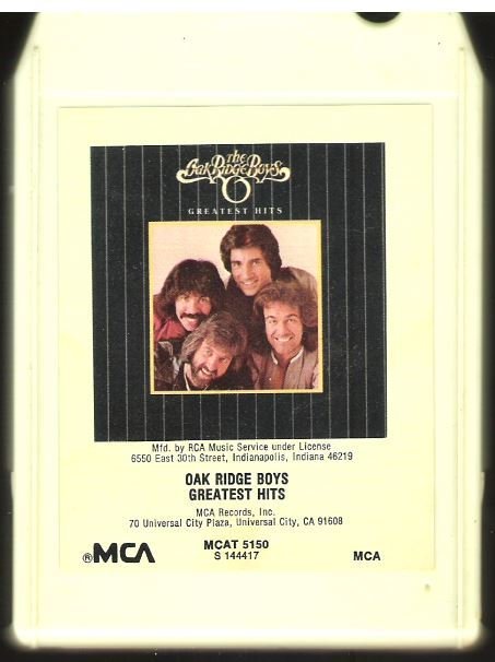 Oak Ridge Boys / Greatest Hits | MCA MCAT-5150 | White Shell | 8-Track Tape | 1980