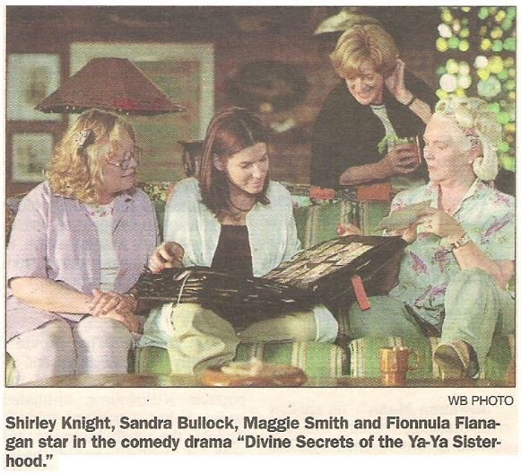 Bullock, Sandra / In Divine Secrets of the Ya-Ya Sisterhood | Newspaper Photo with Caption | May 2002