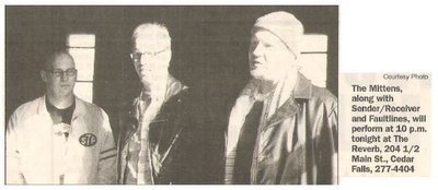Mittens, The / Will Perform at the Reverb - Cedar Falls, Iowa (2002)