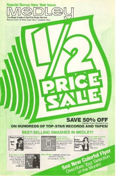 Medley (RCA Music Service) / Half Price Sale | Catalog | New Year 1982