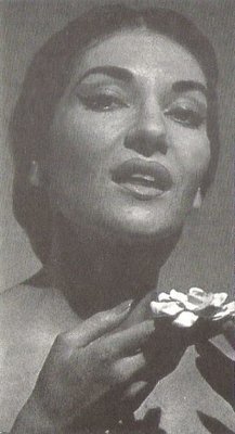 Callas, Maria / Closeup - Holding Flower