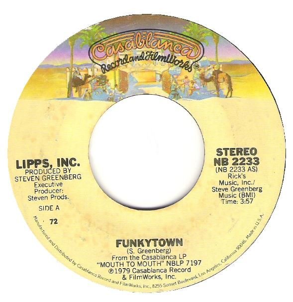 Lipps, Inc. / Funkytown | Casablanca NB-2233 | Single, 7&quot; Vinyl | January 1980