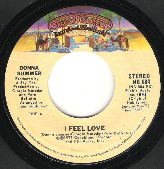 Summer, Donna / I Feel Love | Casablanca NB-884 | Single, 7&quot; Vinyl | June 1977