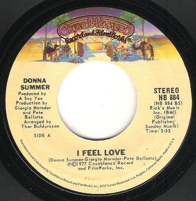 Summer, Donna / I Feel Love | Casablanca NB-884 | Single, 7&quot; Vinyl | June 1977
