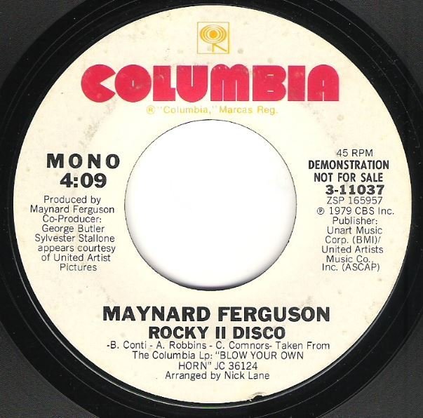 Ferguson, Maynard / Rocky II Disco | Columbia 3-11037 | Single, 7" Vinyl | 1979 | Promo