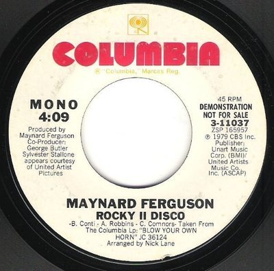 Ferguson, Maynard / Rocky II Disco | Columbia 3-11037 | Single, 7&quot; Vinyl | 1979 | Promo