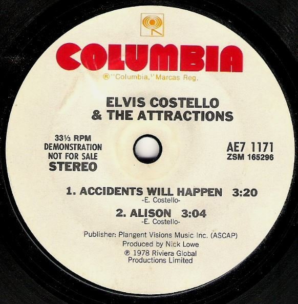 Costello, Elvis (+ The Attractions) / Live at Hollywood High | Columbia AE7-1171 | EP, 7" Vinyl | January 1979 | Promo