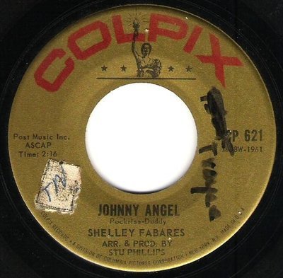 Fabares, Shelley / Johnny Angel | Colpix CP-621 | Single, 7&quot; Vinyl | February 1962