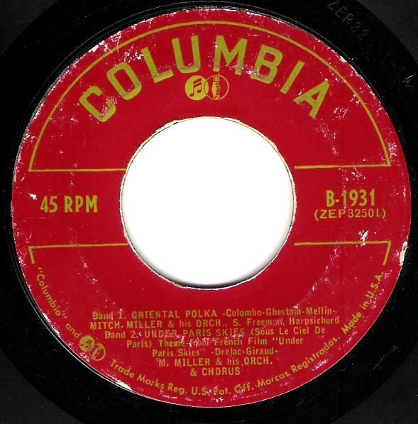 Miller, Mitch / Oriental Polka + 3 | Columbia B-1931 | EP, 7" Vinyl | 1953