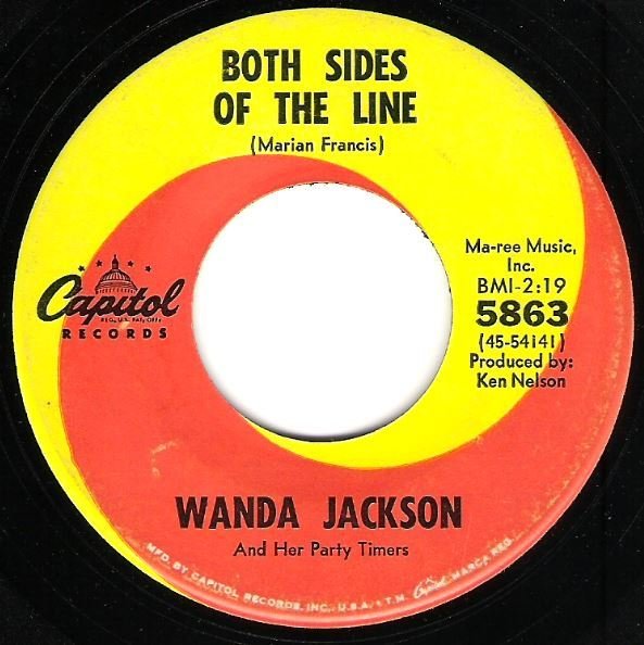 Jackson, Wanda / Both Sides of the Line | Capitol 5863 | Single, 7" Vinyl | March 1967