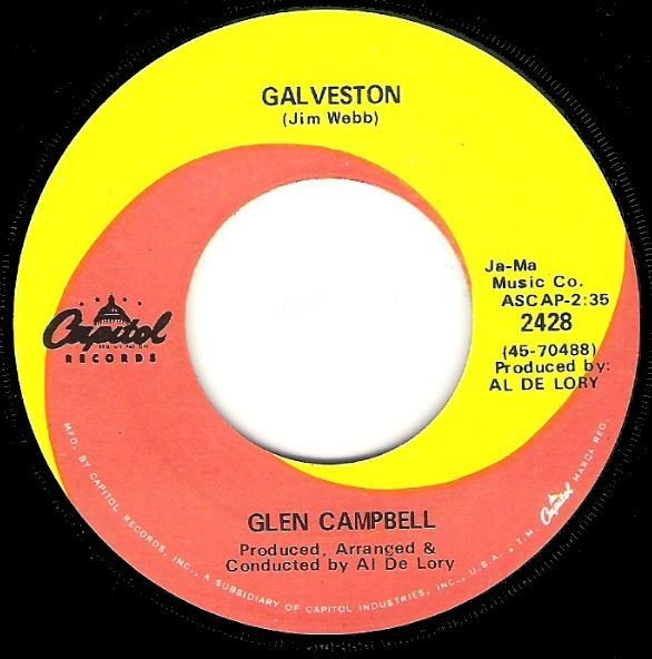 Campbell, Glen / Galveston | Capitol 2428 | Single, 7&quot; Vinyl | February 1969