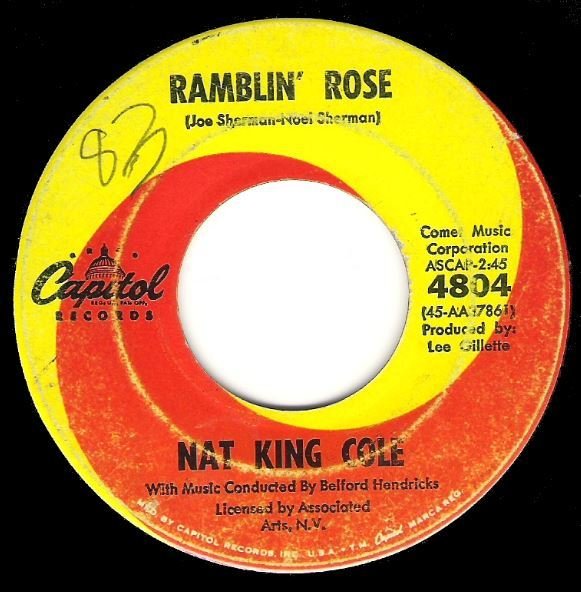 Cole, Nat King / Ramblin&#39; Rose | Capitol 4804 | Single, 7&quot; Vinyl | July 1962