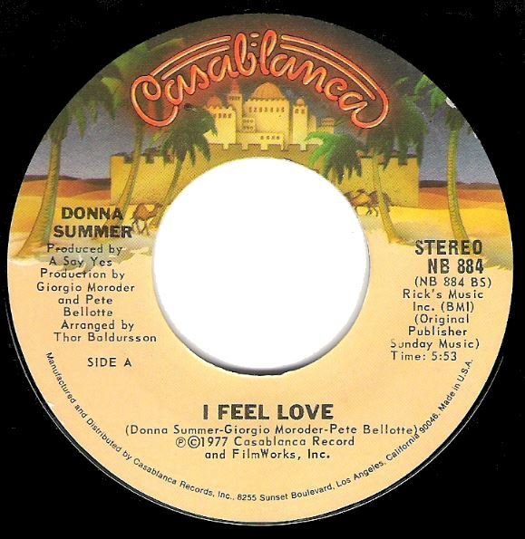 Summer, Donna / I Feel Love | Casablanca NB-884 | Single, 7&quot; Vinyl | June 1977
