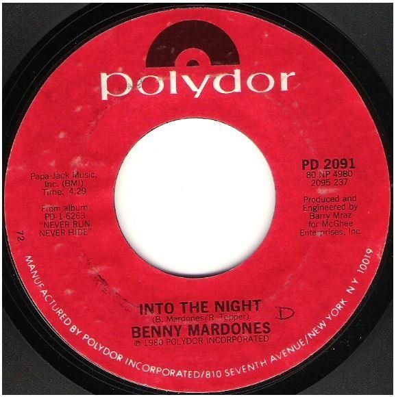 Mardones, Benny / Into the Night | Polydor PD-2091 | Single, 7&quot; Vinyl | April 1980