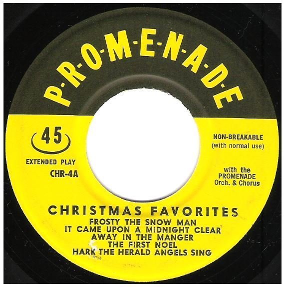 Promenade Orchestra + Chorus / Christmas Favorites | Promenade CHR-4 | EP, 7" Vinyl