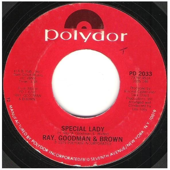 Ray, Goodman + Brown / Special Lady | Polydor PD-2033 | Single, 7&quot; Vinyl | October 1979