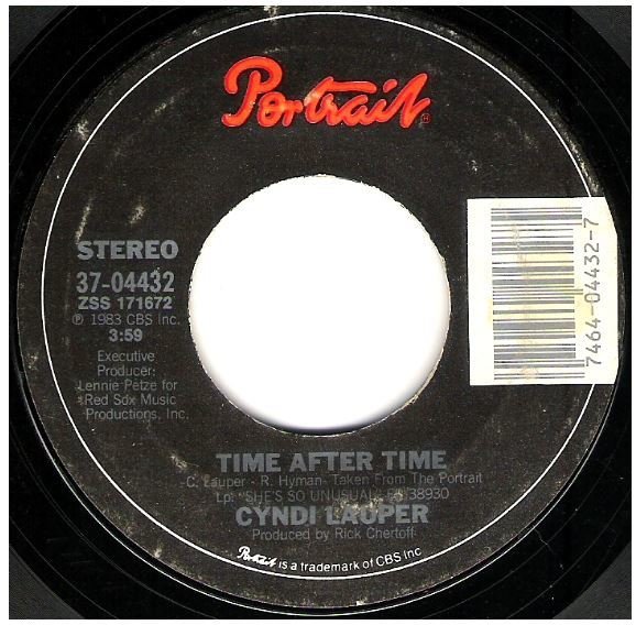 Lauper, Cyndi / Time After Time | Portrait 37-04432 | Single, 7" Vinyl | April 1984
