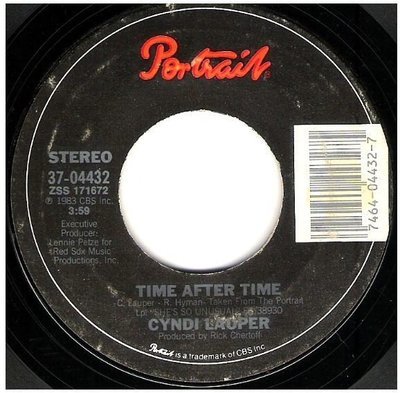 Lauper, Cyndi / Time After Time | Portrait 37-04432 | Single, 7&quot; Vinyl | April 1984