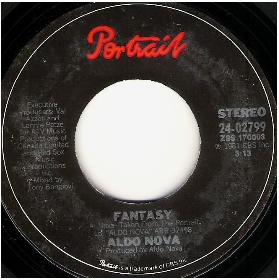 Nova, Aldo / Fantasy | Portrait 24-02799 | Single, 7" Vinyl | March 1982