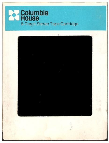 Columbia House / White and Blue With Black Print | Record Company Sleeve for 8-Track Tapes