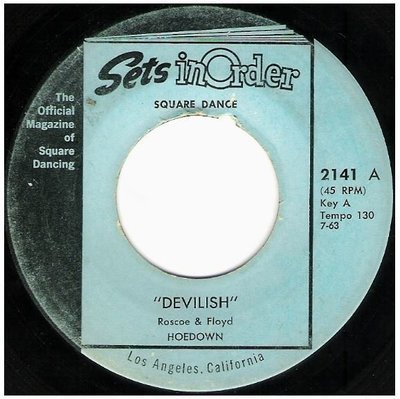 Roscoe + Floyd / Devilish | Sets In Order 2141 | Single, 7&quot; Vinyl | July 1963
