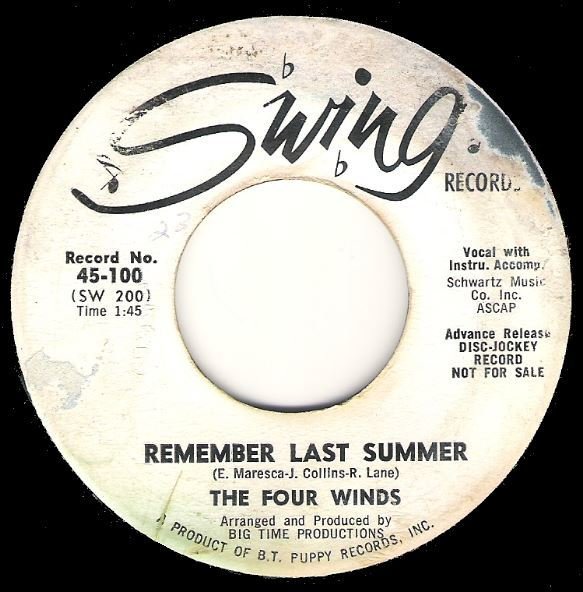 Four Winds, The / Remember Last Summer | Swing 45-100 | Single, 7" Vinyl | Promo | May 1964