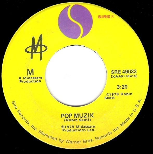 M / Pop Muzik | Sire SRE-49033 | Single, 7" Vinyl | July 1979